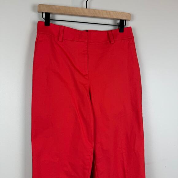 Boden Richmond Pants Womens 4R Red Stretch Straight Flat Front Trousers Career - Picture 2 of 7